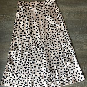 Vici leopard midi skirt